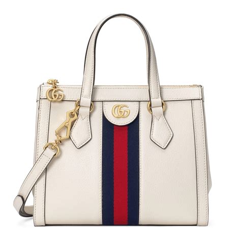 gucci white tote|Gucci unisex tote.